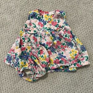 Angel Dear Emma Floral Kimono Dress & Bloomer - 6M